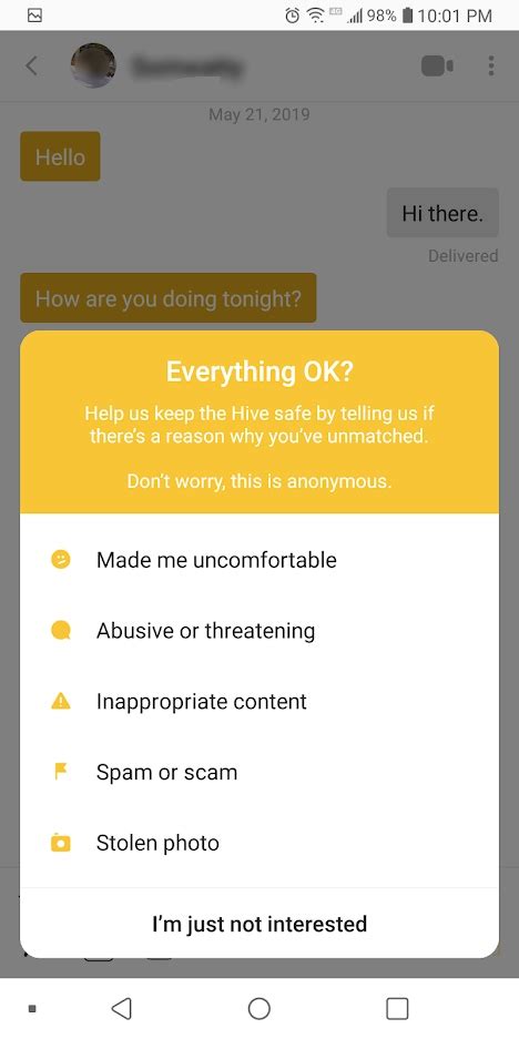 bumble bloquear contactos|Como bloquear e denunciar alguém no Bumble